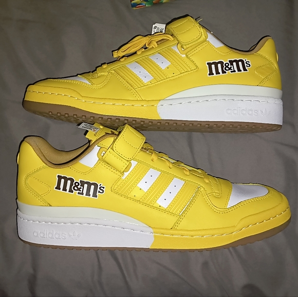Men size 12 m&m yellow low top Adidas - Picture 7 of 10